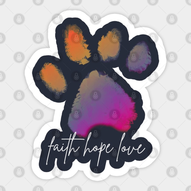 Paws of Promise Sticker by Premachandra's Store